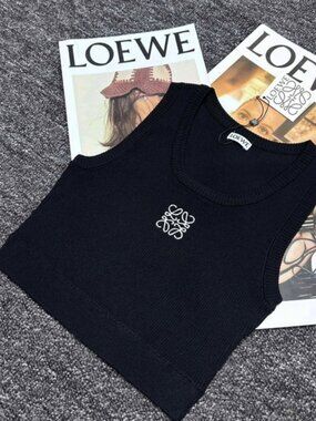 Loewe Anagram Black Tank Top
